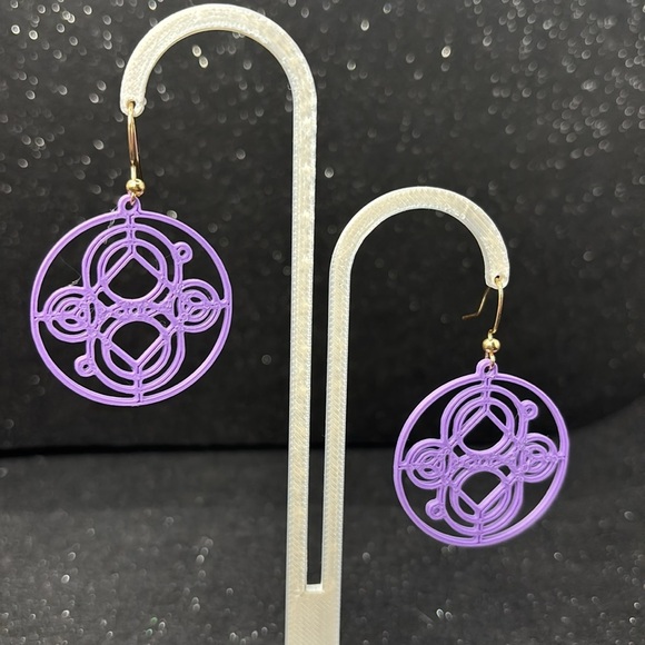 Purple Earrings - Picture 5 of 5